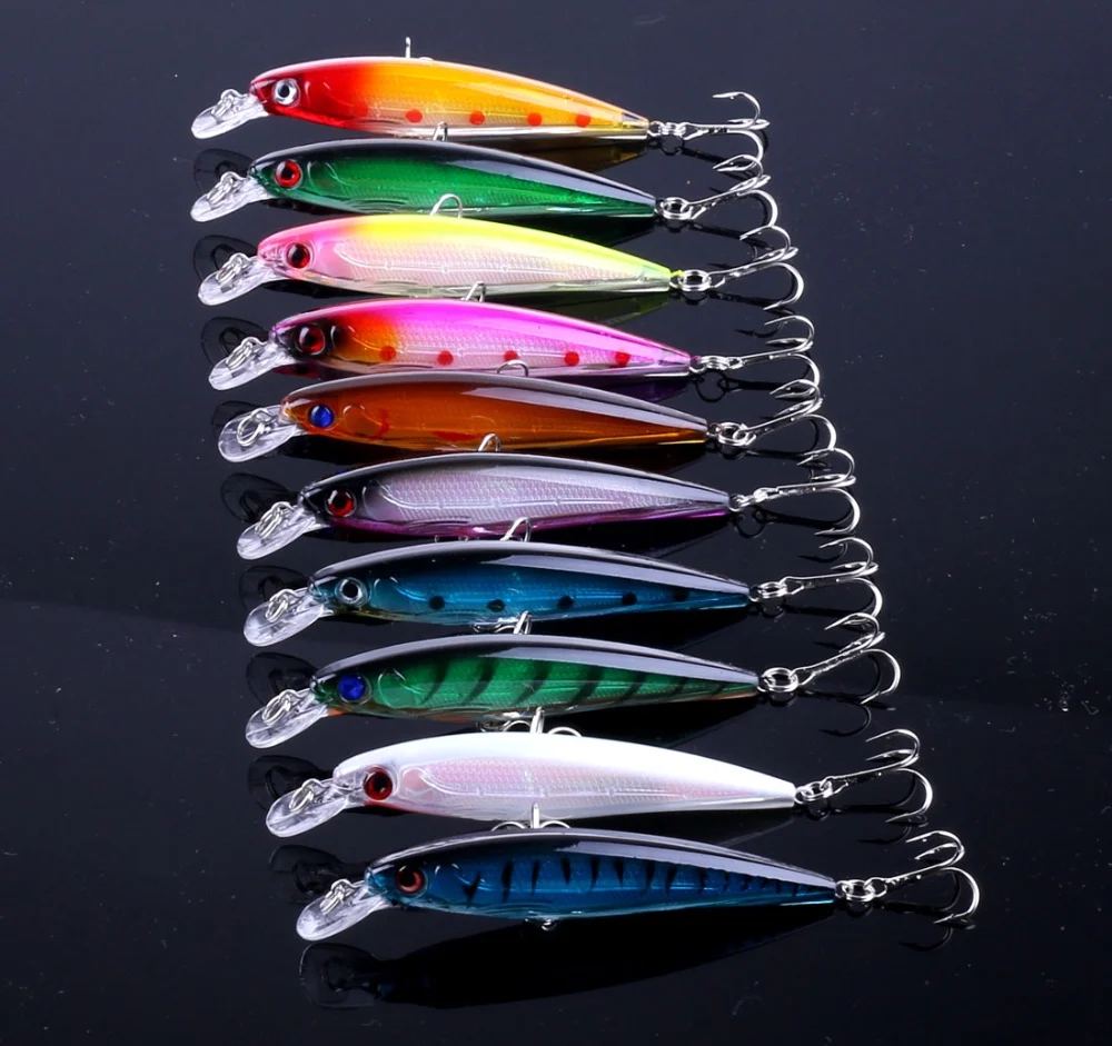 10 Pcs Lot Plastic Fishing Minnow Lure 13.4g11cm Hard Swimbait Lure Artificial Bait Buy 10pcs