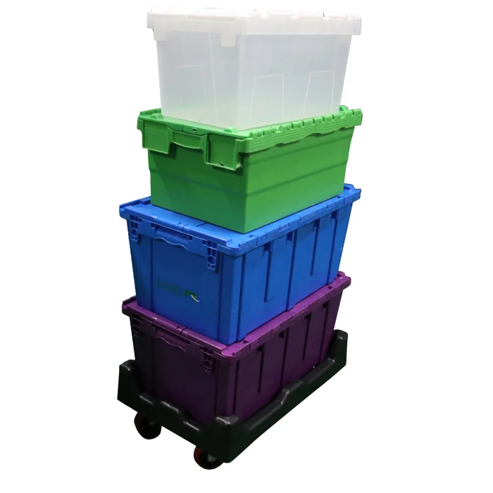 clear plastic stackable storage bins