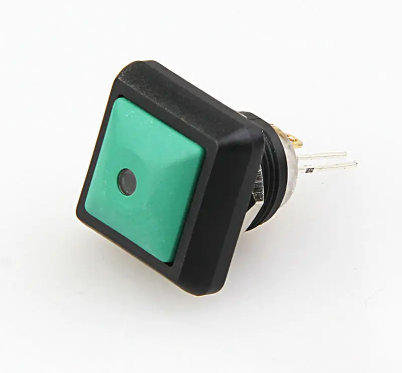 Mp12 12mm Highquality Small Momentary Square Led Plastic Pushbutton