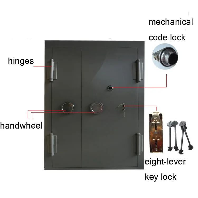 Strong Commercial Used Metal Safe Room Vault Doors Buy Vaut Door Metal Safety Door Commercial Vault Door Product On Alibaba Com