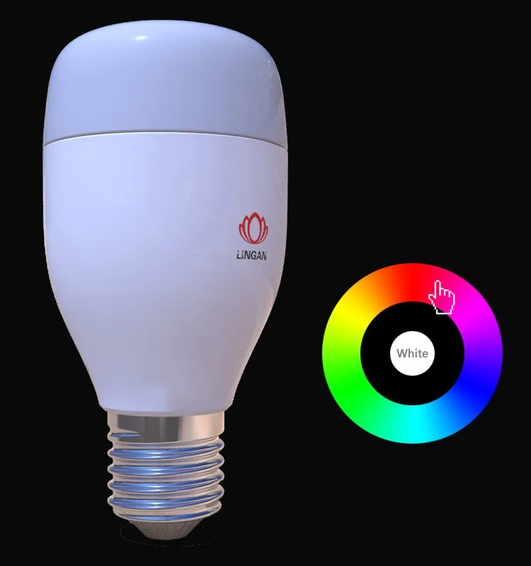 High-quality RGB Dimming Smart Wi-Fi LED Bulb, Works with Alexa Google Home