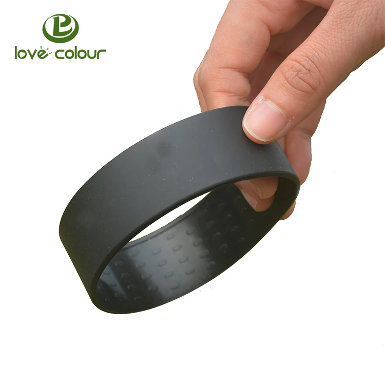 Fashion Custom Personalized Rubber Pure Black Silicone Wristbands Buy