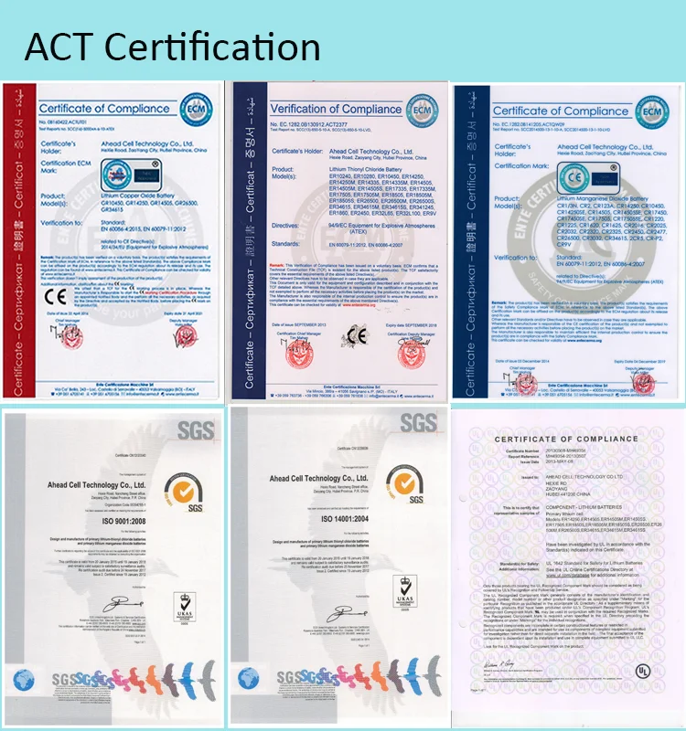 certifications