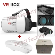 Google cardboard VR BOX Version Virtual Reality Glasses + Smart Bluetooth Wireless Mouse / Remote Control Gamepad with package