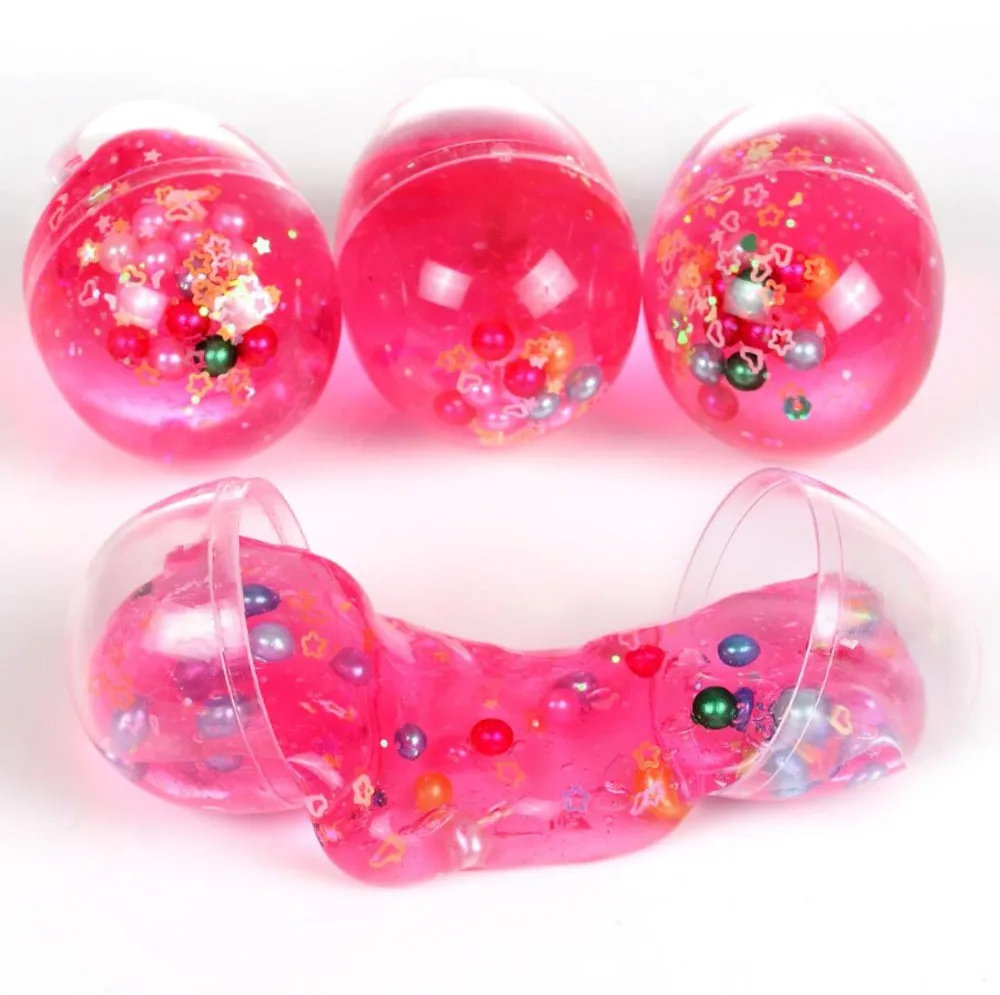 Fruit Pack Egg Slime,Glitter Putty Fluffy Slime Toy Crystal Slime Egg