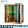 2000*1200*2250mm freestanding hot-sale 2-3 person use dry & wet steam sauna combination room (M-6035)