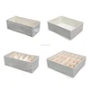 Foldable cardboard non-woven fabric underwear drawer box organizers sock storage drawer dividers