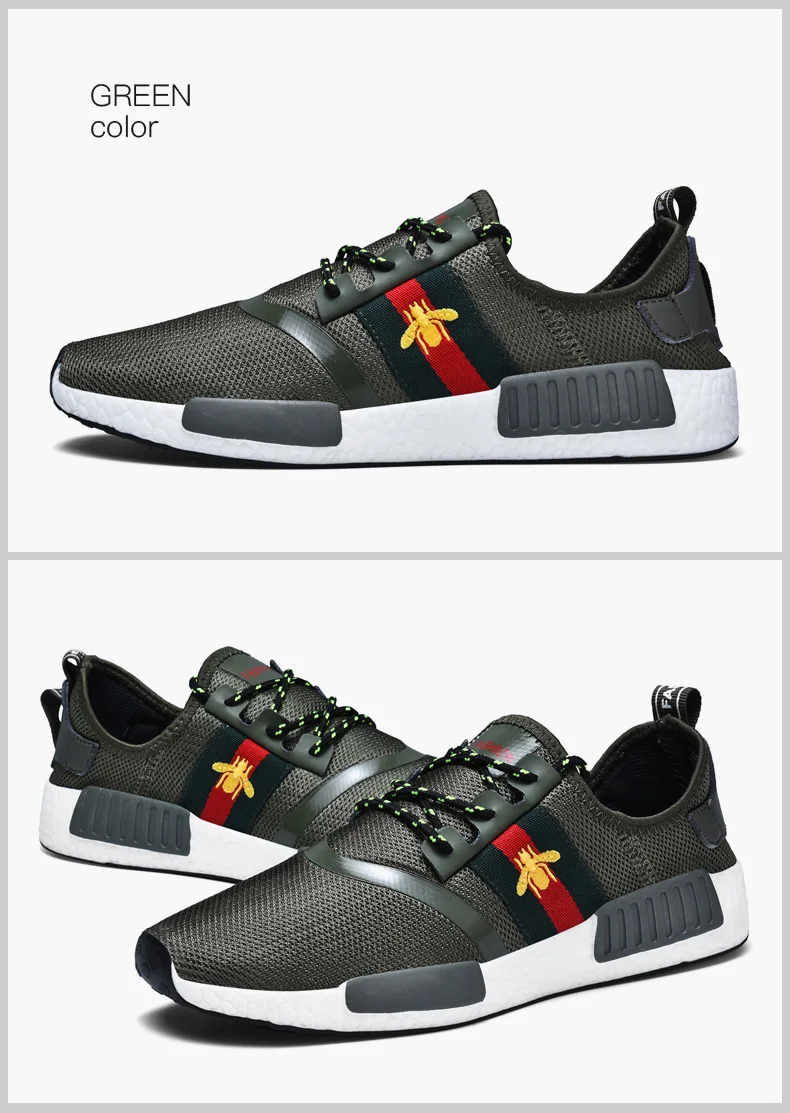 2019 New Arrived NMDS X Little Bee Fashion Low sneakers Male casual shoes Comfortable Breathable Runner shoes  size 36-47