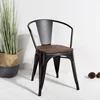 Cheap discount stackable dining metal chairs