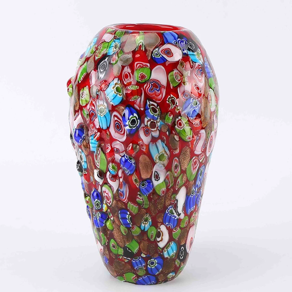 高さ155x幅45cmビンテージ ベネチアンガラス 花瓶 フラワーベース 50 murano