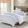 Allergy Free King Comforter Down Filling Duvet Self Fabric Edge Piping 650 Fill Power Feather Down Quilt