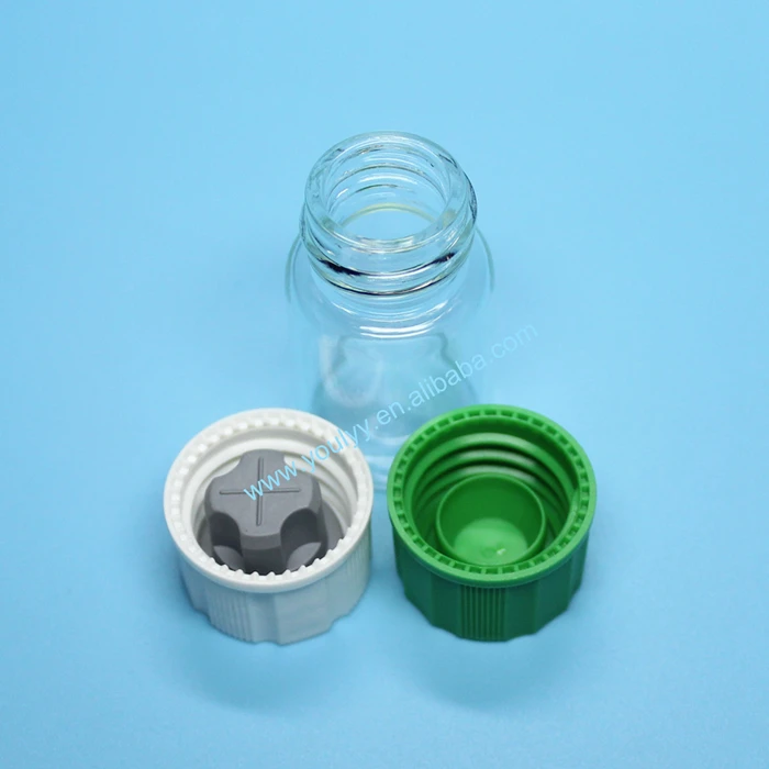 7ml tubular glass vial with screw thread cap
