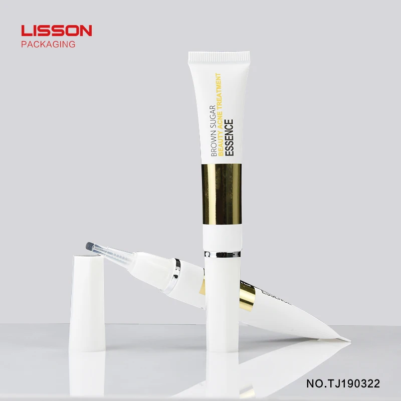 cosmetic packaging silicone brush head lip balm tube