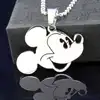 Cute germanium / zinc alloy material mickey head necklaces jewelry