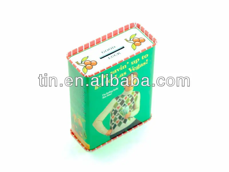 Coin can money box tin can coin bank collection boxes