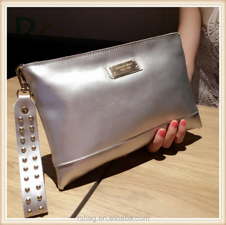 flat leather bag