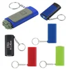 Creative gift 2 functions handy ABS plastic slide pull out retractable mobile phone screen LCD duster white led light key ring
