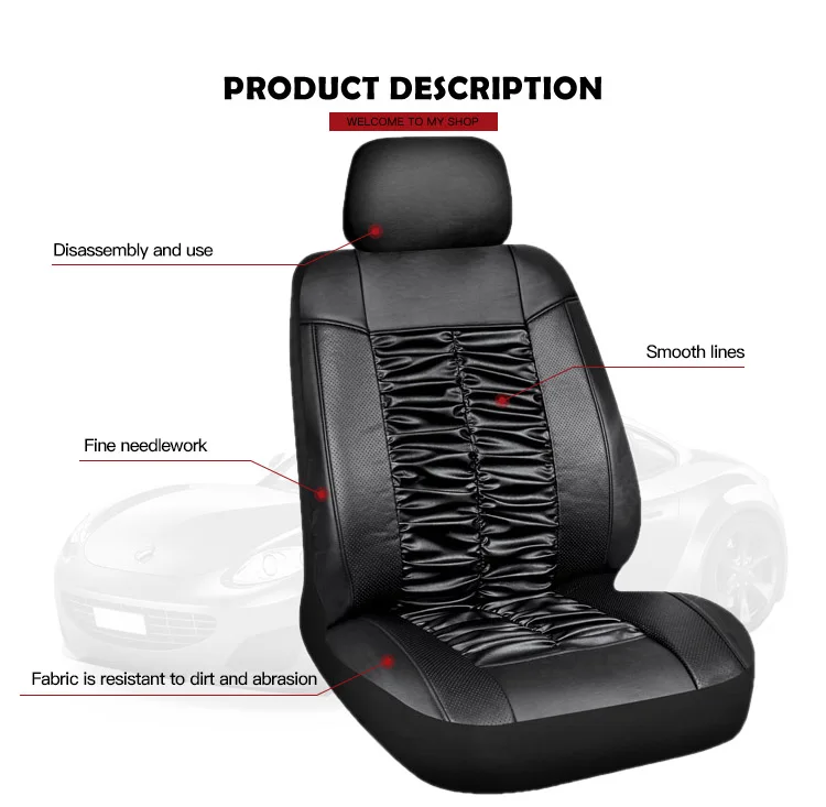 Customized universal waterproof car seat cover leather