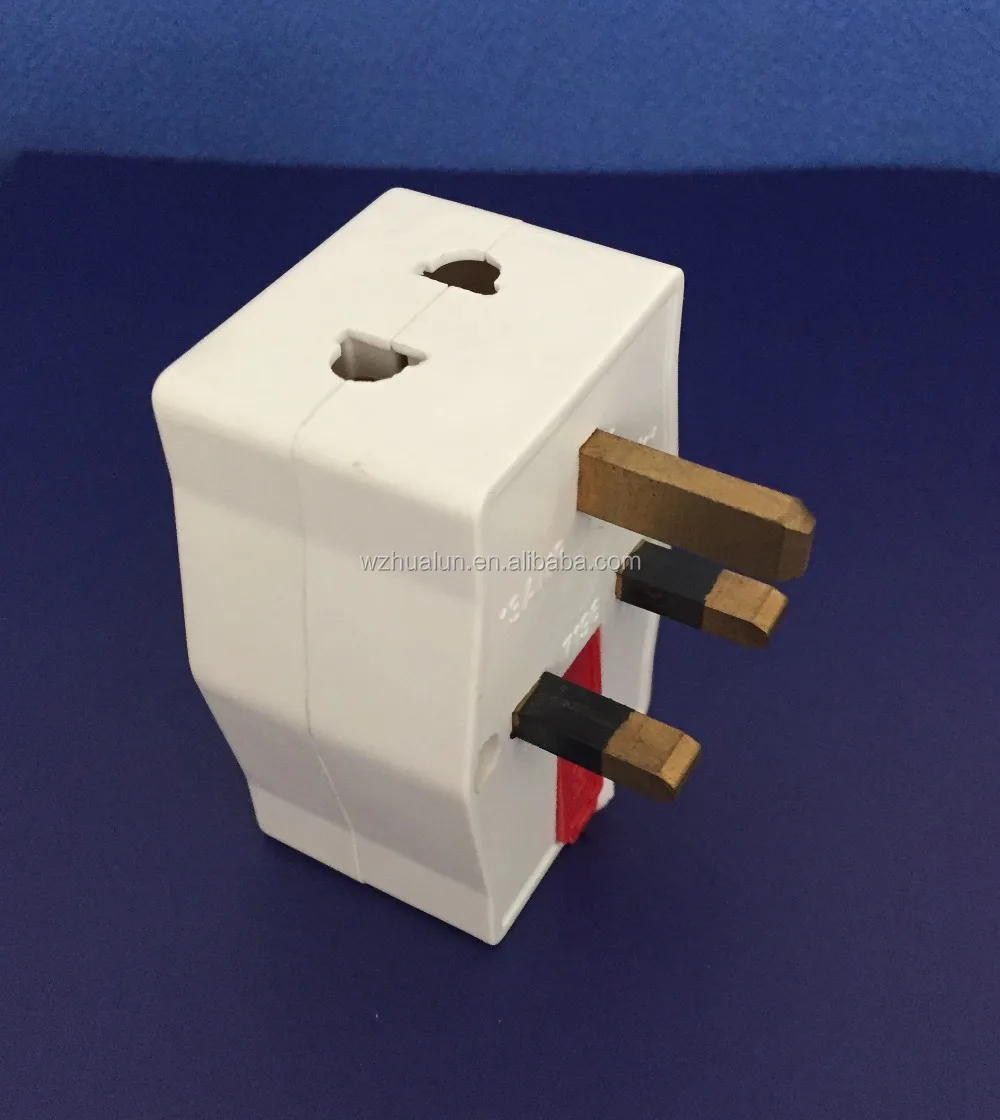 Universal Travel 13 Amp 3 Pin Uk Adapter Plug With Neon - Buy Adapter ...
