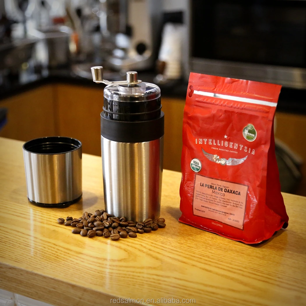 Redsalmon Manual Coffee Grinder Travel Coffee Mug
