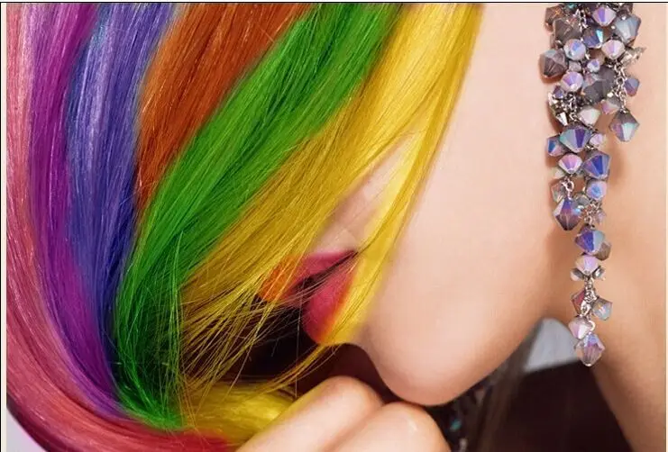 Temporary Hair Color Dye,Easy Cleans Up With Soap Nontoxic Rainbow