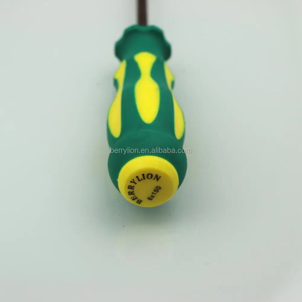 Berrylion Flat Type Drop S2 Screwdriver,6'' Plastic Handle