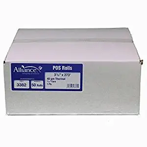 Alliance Thermal Paper Receipt Rolls 2 1 4 X 50 White 50 Rolls Sam S Club