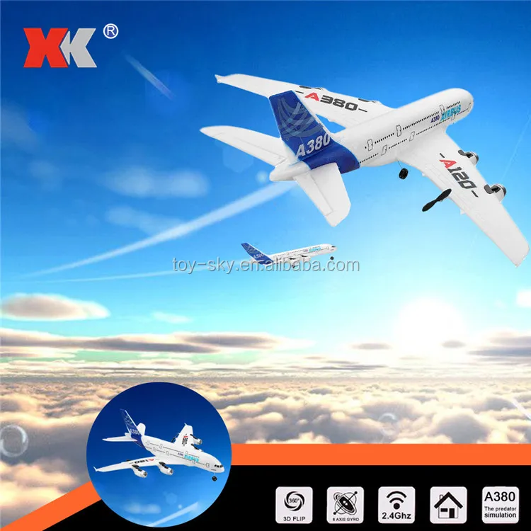 Wltoys Xk A120 Rc Airbus A380 Model Plane 3ch Epp 2.4g Airplane Rtf