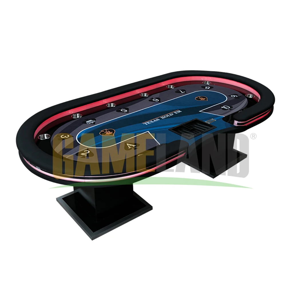 Customized Poker Table With Led Lamps,Usb Interfaces,Chip Tray Buy