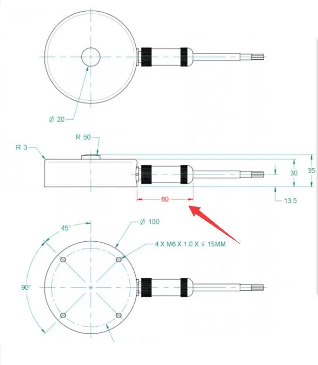Compression cheap load cell sensor price