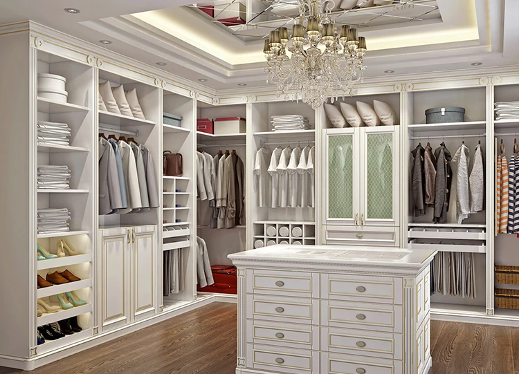 Modern solid wood unique design bedroom cabinet wardrobe