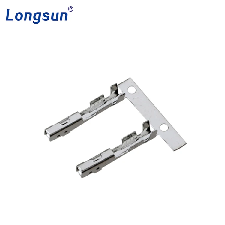 5mm Nickel Plate Ribbon Crimp End Clamp 50 25023