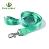 Hot Sale Green Polyester Lanyard Neck Strap Keychain for ID Card Holder Clip