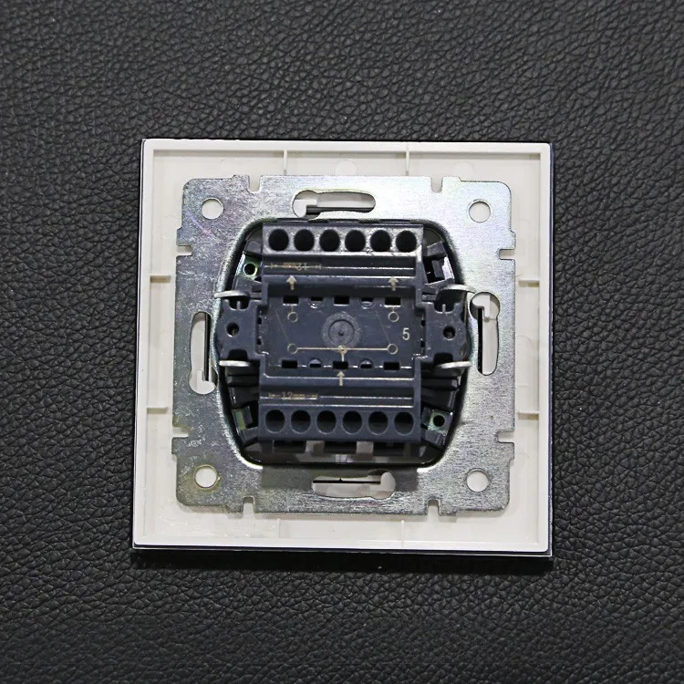 white glassEU type French model 2pin electric wall socket single