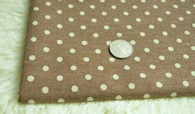 Printing 6 MM Dots Plain Summer Home 100% linen table linen fabric