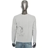 Crew neck pullover for men cashmere