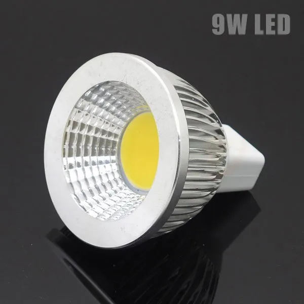 MR16 LED COB Spotlight Dimmable 6w 9w 12w 15w Spot Light Bulb high power lamp AC DC 12V or 85-265V