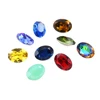 Loose Glass Stone Oval Crystal Gemstone