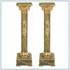 Luxury Garden Decoration Green Marble Column Statue for Sale