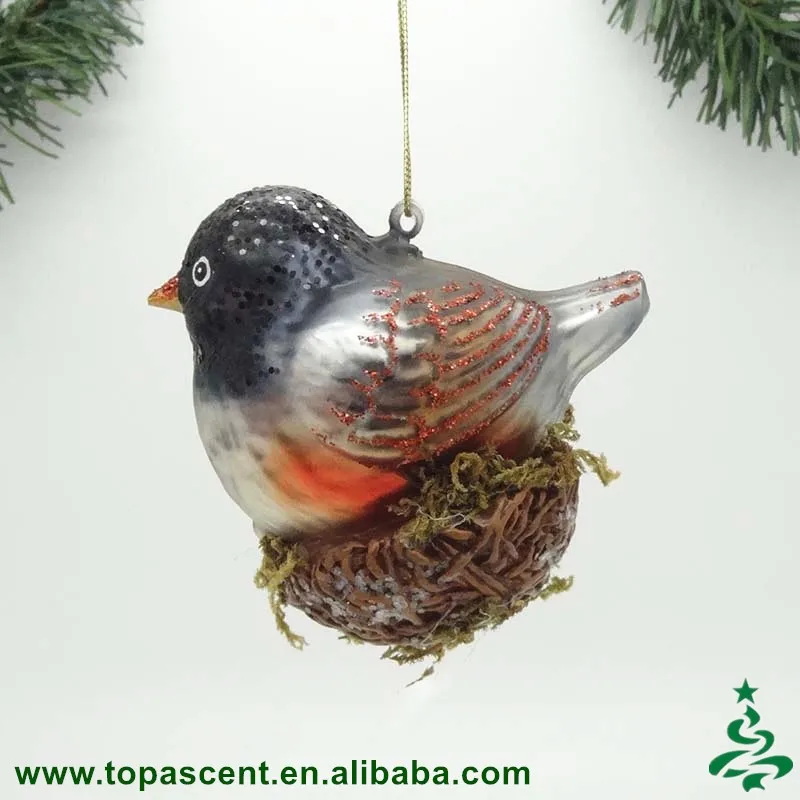 wholesale ornaments bird christmas 2016 New Glass Hand China Bird Ornament Blown Blue Supply wholesale ornaments bird christmas 2016 New Glass Hand China Bird Ornament Blown Blue Supply