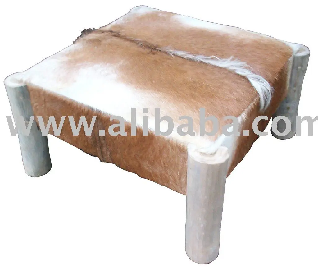 Goat Leather Sofa Without Backrest Gl 2 Product On Alibaba Com