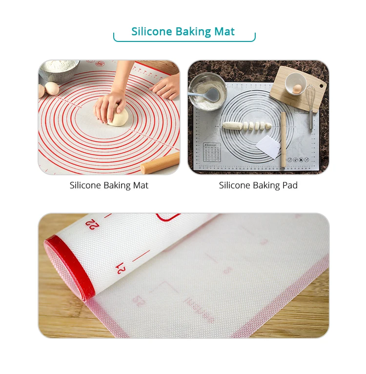 Food Grade Baking Sheet Silicone Baking Mat Fibreglass Mesh Nonstick