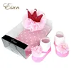 Best fashion baby headband and socks set baby gift box for newborn baby