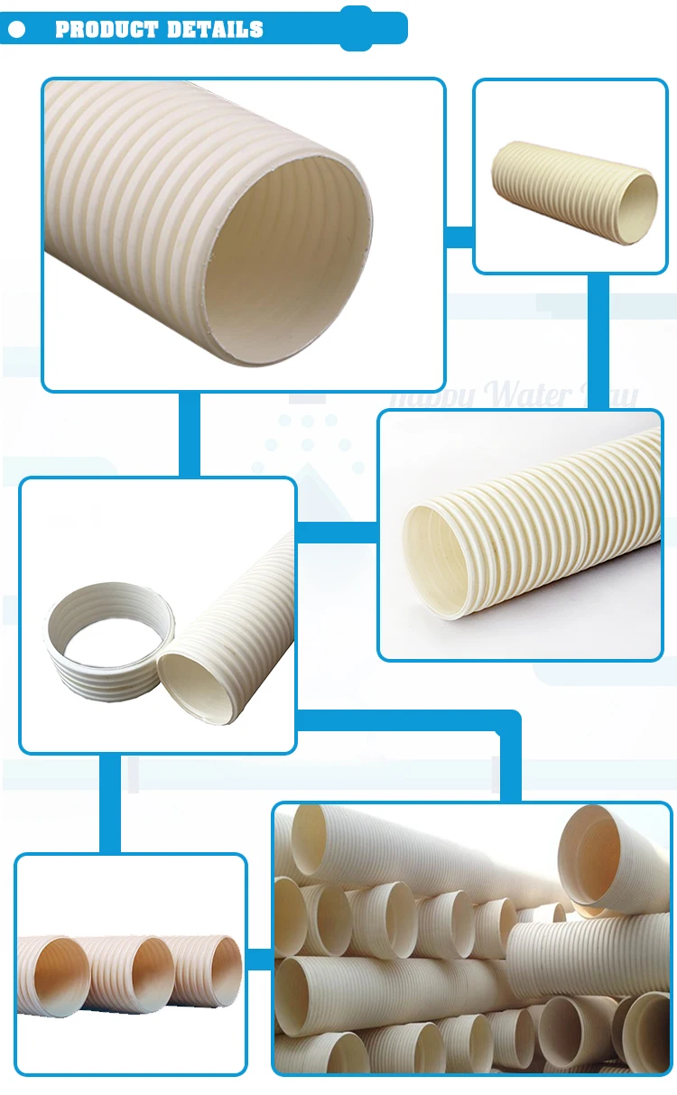 Sale Standard Specification Insulation Diameter Pvc Corrugated Electrical Conduit Pipe Price Per