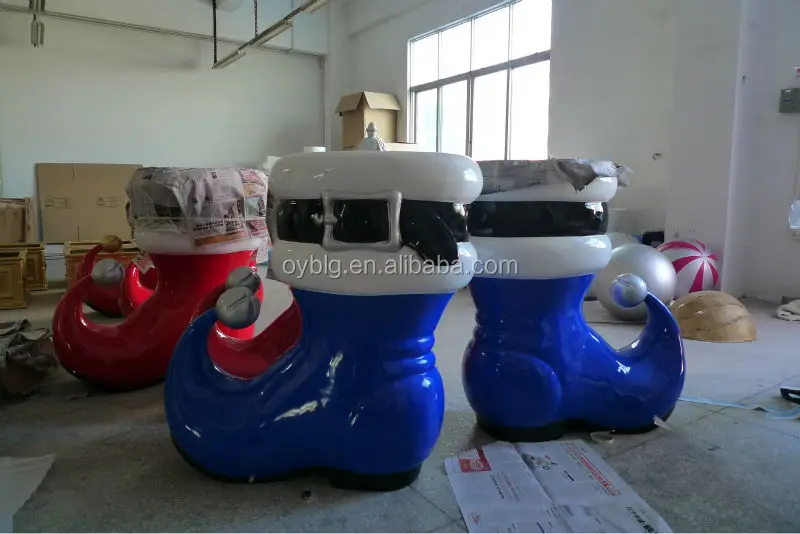 Large Outdoor Or Indoor Christmas Santa Boots View Fibergl Large Outdoor Or Indoor Christmas Santa Boots