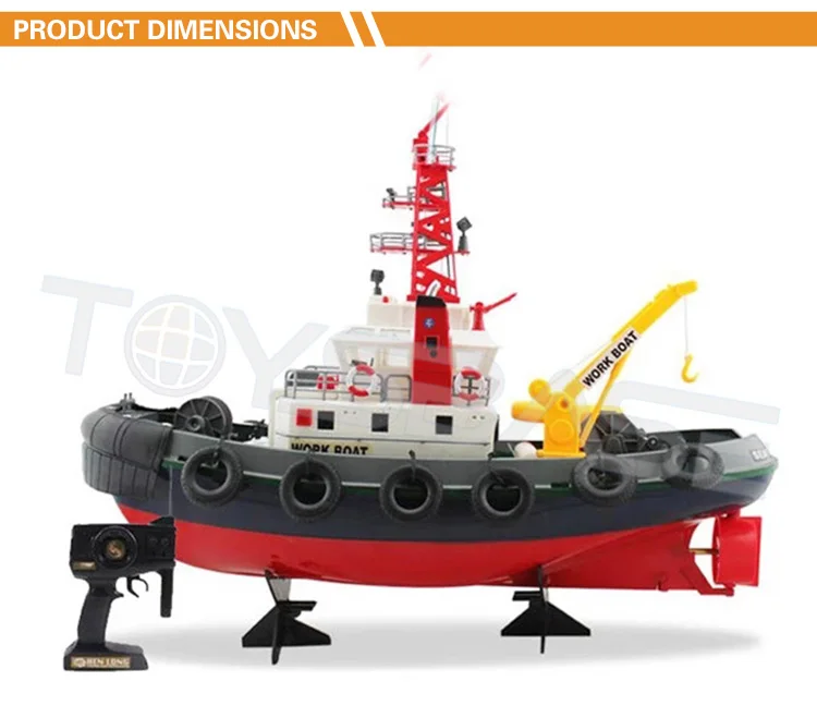 2.4g Henglong 3810 Model Rc Tugboat 