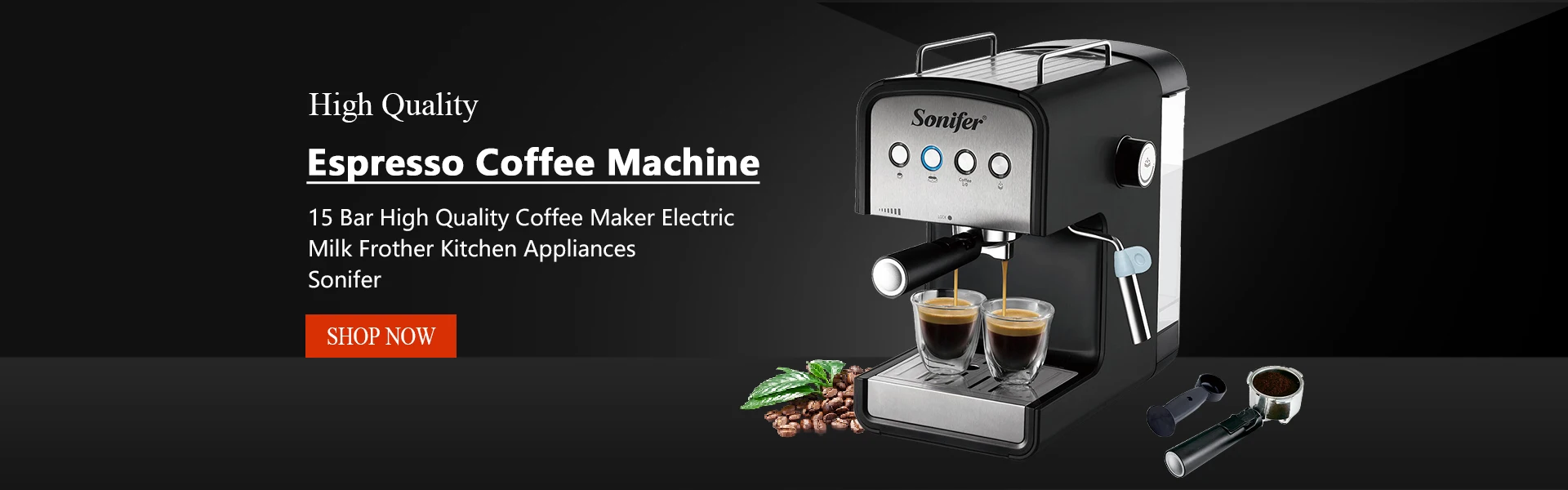 Sonifer جديد تصميم اسبريسو ماكينة القهوة 1.2 L ماكينة صنع قهوة اسبريسو كابتشينو SF-3529