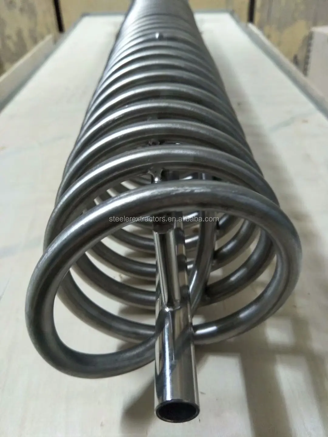 solvent tank with cooling coil