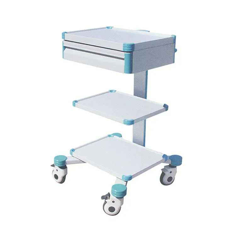 Hospital furniture medical emergency trolley in hospital mobile crash trolley cart
