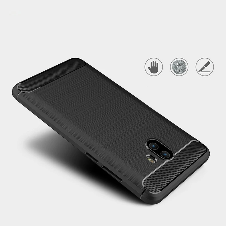 2017 New Arrival Carbon Fiber Tpu case for Samsung galaxy C10 Plus brushed tpu soft cover for Samsung GALAXY C10 Plus